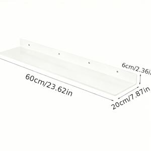 TEMU 벽걸이 메탈 선반, 싱글 파티션, 화이트 욕실 선반, 샤워실 철제 벽걸이 디스플레이, L자형 책장, 선반