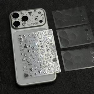 TEMU 아이폰 17 Pro Max 17 Pro 호환 카메라 보호 필름 + 스티커 3개 세트, 투명 무광 소프트 스크래치 방지 베이스 렌즈 카메라 보호대