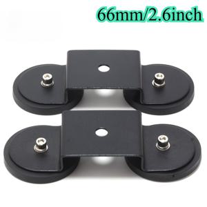 TEMU 2개 자석 LED 라이트 바 장착 브래킷 차량 루프용 - 강력한 자석 고정, 스크래치 방지 고무 설치, 스크래치 방지 접착 베이스, 루프 또는 후드에 작업등 및 보조 램프, 조명 액세서리|세련된 메탈릭|내구성