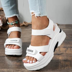 TEMU 여성 여름 신상 플랫폼 토끼발, 토우 노출, 다용도 스포츠 샌들, 여성 신발