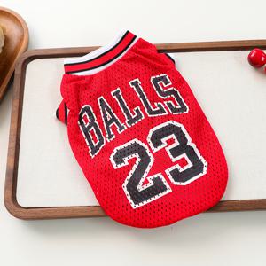 TEMU 반려견 & 고양이 농구 저지 - 봄/여름용 가벼운 통기성 메쉬 조끼, , 비숑 프리제 등에 적합한 시원하고 편안한 강아지 의상