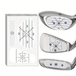 TEMU 골프 임팩트 테이프 세트 30개, 스스로 스위트 스팟 및 일관성 분석, 우드 아이언 및 퍼터용 골프 클럽 임팩트 스티커 각 10개, 공 타격 향상을 위한 유용한 훈련 보조 도구