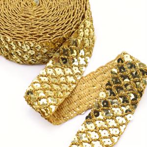TEMU 11야드 신축성 없는 스팽글 리본, 재봉 프로젝트, 가방, 의상 및 파티 장식에 적합