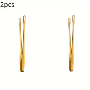 TEMU 2개입, 서빙 집게, 음식 집게, 바베큐 집게, 스테인리스 스틸 과일 집게, 빵 집게, 스테이크 집게, 샐러드 집게, 디저트 집게 (뷔페용), 다기능 서빙 집게, 주방 도구, 크리스마스, 발렌타인데이, 추수감사절