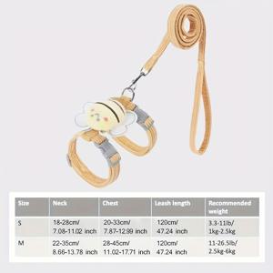 TEMU 소형 고양이 하네스 및 리드 고양이 리드 및 하네스 아기 고양이 하네스 및 리드 세트 고양이 캐리어 부드러운 고양이 캐리어 고양이 하네스 및 리드 탈출 방지 여행 고양이 하네스 고양이 산책 하네스 키티 홀스터 고양이 하네스 고양이 리드 및 하네스 산책용