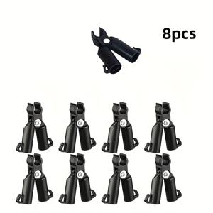 TEMU 토마토, 오이, 콩 덩굴 연결 및 정원 울타리 기둥 클립, 원예용품으로 적합한 조절 가능한 식물 지지 커넥터 8개입