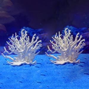 TEMU 수족관, 어항, 거북이 탱크용 창의적인 수중 산호 장식품 2개