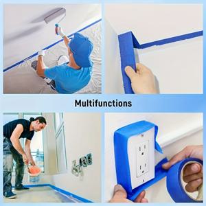 TEMU 12개입 테이프, 제거 가능한 마스킹 테이프, 가정, 사무실, 학교, DIY 예술, 공예 및 라벨용, 마스킹 테이프