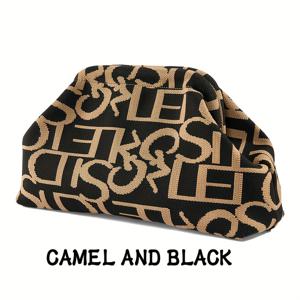 TEMU 클래식 컬러 블록 디자인, 생생한 도파민 컬러, 우븐 플리츠, 만두 모양의 비치백이 특징인 여성용 핸드백. 일상적인 수납 및 해변 휴가에 적합합니다.