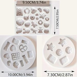 TEMU 주얼리 캐스팅 및 비누 만들기용 직사각형, 원형, 하트 모양 디자인 왁스 몰드 3세트