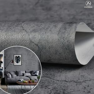 TEMU 균열이 있는 다크 그레이 콘크리트 컨택 매트 두꺼운 텍스처 그레이 시멘트 벽지, 조리대용 탈착식 방수 컨택 시트, 주방 식탁용 산업 스타일 벽지, 비닐 포장