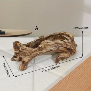 TEMU 수집용 피규어, 소형 레진 나무 뿌리 아트 데코 - 수제 천연 디자인 홈 데코, 전기 불필요, 탁상, 선반 또는 책상용 독특한 조각품 – 크리스마스 & 할로윈 가을 시즌 수집용 피규어
