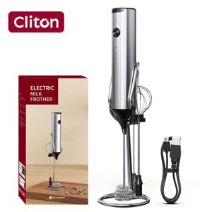 TEMU 충전식 전동 우유 거품기, 핸드헬드 거품기 휘스크 2개 헤드 3단계 속도 음료 믹서, 내장형 믹싱 헤드로 우유 거품기 및 계란 거품기, 빠른 거품 커피 휘스크, 라떼, 웨딩 선물용
