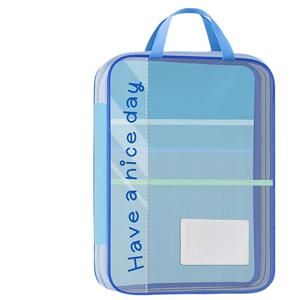 TEMU A4 지퍼 파일 가방 - 다층 보관, 메시 + 캔버스 파일 정리함, 손잡이 포함, 학생 시험 답안, 책, 사무용품에 적합, 사무실, 학교 및 부활절과 같은 다양한 행사에 적합