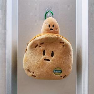 TEMU 2개 세트, 귀여운 만화 감자 동전 지갑 및 작은 감자 장식, 부드러운 플러시 휴대용 보관 가방, 이어폰 가방 동전 휴대용 보관 가방, 데일리 백팩 펜던트, 작은 지갑