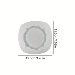 TEMU 레진 실리콘 주얼리 몰드, 1개 레트로 레리프 트레이 실리콘 몰드, 수제 공예 유럽풍 사진 프레임 양초 홀더 석고 몰드, 홈 장식 에폭시 레진 몰드