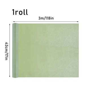 TEMU 초록색 포장지 1롤, 43.18cm X 300cm, 선물 포장지, 초록색 포장지, 결혼식, 베이비 샤워, 생일, 공휴일, 크리스마스용