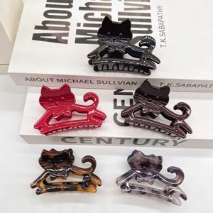 TEMU 빈티지 할로우 아웃 만화 고양이 발톱 머리핀 5개 세트, 우아한 그라데이션 컬러 헤어 집게핀, 참신하고 귀여운 상어 집게핀, 여성용, 뒤머리 업스타일 헤어 클립, 캐주얼, 데일리 스타일링, 파티, 생일, 선물, 여행 및 기타 헤어 액세서리 및 헤드웨어용