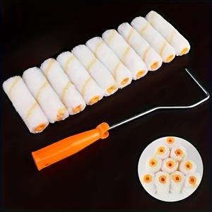 TEMU 11개 페인팅 브러쉬 세트 (확장 핸들 및 3인치 미니 롤러 3개 포함), 벽 및 천장에 적합 - 다용도 사용 - 간편한 세척 - 기타 재료 - 멀티팩