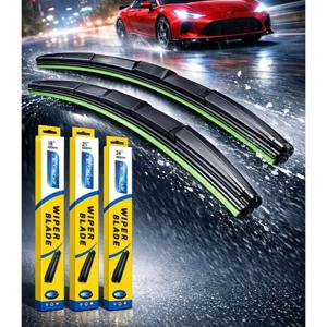 TEMU 1+1 와이퍼 -앞유리,차량용,저소음,고탄성,사계절,자동차,앞유리