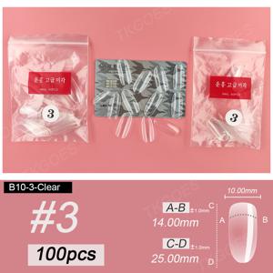 TEMU 네일 아트 팁용 100개입 싱글 사이즈 타원형 인조 네일 팁 (사이즈 0~5), 네일 아트 디자인, 네일 연장, 네일 폴리쉬 디스플레이용