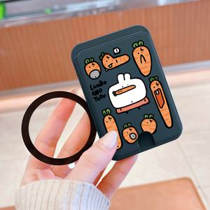TEMU 귀여운 캐릭터의 재미있는 만화 디자인을 특징으로 하는 기능성 카드 홀더입니다. 편안한 그립감을 제공하고 UV 프린팅을 사용하며 PC 재질로 제작되었습니다.
