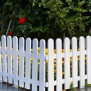 TEMU [3D] 화이트 정원 울타리 패널 5개 - 고강도 플라스틱 구조, 간편한 조립 - 잔디밭, 화단, 반려동물 울타리, 식물 지지대에 적합 - 실내/실외 사용 - 견고한 수직 디자인 - 원예 및 반려동물 울타리, 잔디밭 가장자리 장식용