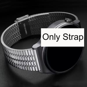 TEMU 20/22mm 스테인리스 스틸 워치 밴드, 더블 안전 클라스프 포함, 삼성 워치 765432, 화웨이 워치 Watch5/4/3/2 GT5/4/3/2, 샤오미 S4/S3/S2/S1Pro, 화미 시리즈 워치 호환, 7구슬 슬림 스트랩