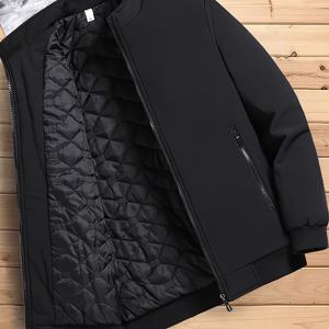 TEMU 남성용 비즈니스 캐주얼 스탠드 칼라 재킷, 신상 봄/가을 스타일