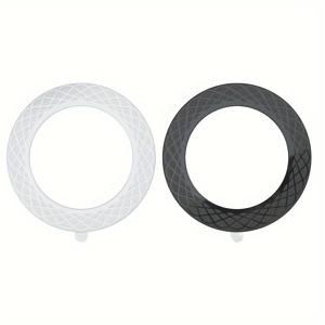 TEMU 2개 자석 메탈 링, Magsafe 스티커 호환, 아이폰 12-17용 디자인, 원형 자석 마그넷 어댑터 링 (Magsafe 마그넷용 휴대폰 케이스)