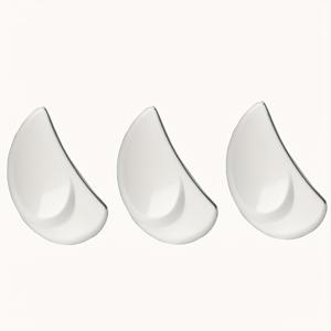 TEMU 3개 세트 순수 컬러 반달형 네일 파일 네일 연마기구 매니큐어 연마 폴리싱 귀여운 매니큐어 파일 폴리싱 스트립 네일 파일