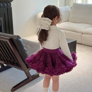 TEMU 명절 선물 루오리타 스커트, 귀여운 공주 케이크 스커트, 생일 선물, 어린이날 카니발 댄스 스커트