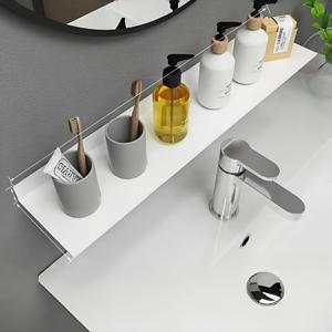 TEMU 금속 벽걸이 선반, 현대적 블랙 책장, 주방 및 욕실 액세서리, 침실과 거실 홈 데코, 플로팅 선반