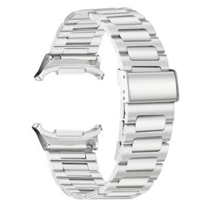 TEMU 삼성 8/8 클래식 호환 스트랩 - 컬러 스테인리스 스틸 워치 밴드, 여성 및 남성용, 삼성 워치 8 스마트워치 액세서리 (밴드만)