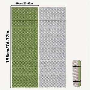 TEMU 1개, 1인용 접이식 캠핑 매트, 야외 캠핑용 도톰한 텐트 패드, 이중 달걀형 둥지 디자인, 혼자 캠핑하는 사람에게 적합, 내구성 좋고 튼튼함, 다양한 색상 및 사이즈 선택 가능, 캠핑 필수품