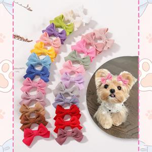 TEMU 8/12개 컬러풀 소형 강아지 머리핀 패션 귀여운 강아지 애완동물 리본 강아지 그루밍 헤어 액세서리 소형견 제품