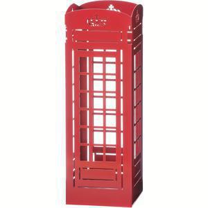 TEMU 빨간 전화기 전화기통 우산 스탠드 - 펜 홀더가 있는 튼튼한 철제 빈티지 우편함 디자인, 현관/로비/사무실을 위한 공간 절약형 장식, 가정 또는 사업용 우산 장식 보관