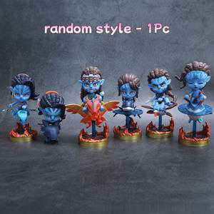 TEMU 랜덤 스타일 블루 엘프 피규어, 데스크탑 장식용 귀여운 작은 조각상, 차량 대시보드 액세서리로 완벽