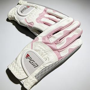 TEMU 여성용 골프 연습용 장갑, 미끄럼 방지 입자가 있는 마이크로파이버 라이크라 소재, 한 켤레