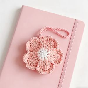 TEMU 핑크 벚꽃 수납 가방, 립스틱, 이어폰, 작은 물품 정리를 위한 완벽한 선택입니다. 크리스마스, 발렌타인데이, 새해, 생일 선물로도 좋습니다 (완제품)