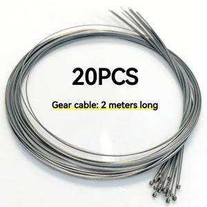 TEMU 자전거 케이블/시프터 케이블 20개, 로드 바이크 및 산악자전거용, 고강도 내구성 소재로 제작 - 야외 사이클링 애호가를 위한 사이클링 액세서리