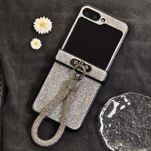 TEMU 럭셔리 반짝이는 시퀸과 인조 도금 스트랩 랜야드 모바일 폰 보호 커버, 삼성 갤럭시 Z 플립 7, Z 플립 6, Z 플립 5, Z 플립 4, Z 플립 3 5G 폴딩 모바일 폰 보호 케이스