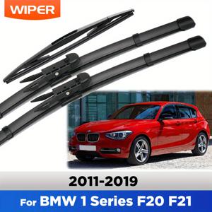 TEMU BMW 1 시리즈 F20 F21 (2011-2019년 모델) 전/후면 와이퍼 블레이드 세트 (22인치, 18인치, 12인치 앞유리 브러시 포함)