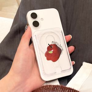 TEMU 이것은 창의적인 애플 디자인의 PC 소재로 제작된 세련되고 튼튼한 마그네틱 카드 홀더입니다. 삼성, 아이폰 및 기타 마그네틱 폰 또는 케이스와 호환됩니다. 카드를 1개에서 4개까지 보관할 수 있습니다.