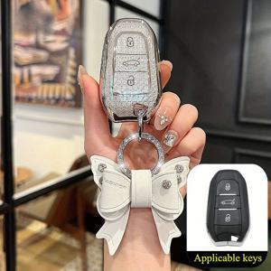 TEMU 3버튼 TPU 자동차 스마트 키 케이스 커버, 푸조 3008, 4008, 5008 키리스 자동차 액세서리용