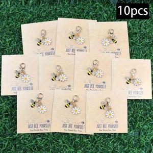 TEMU 10개입 자신만의 긍정적인 메시지 카드 - 귀여운 벌 모양 격려 선물, 미니 동기부여 노트, 친구, 선생님, 동료를 위한 생일, 크리스마스, 감사 선물