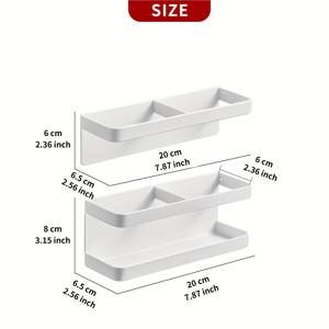 TEMU 2개/1세트 - 메탈 자석 우산 홀더, 일본 스타일 우산 스탠드, 벽면 설치 (드릴 불필요), 물받이 포함 - 모던 긴 손잡이 접이식 우산 보관 랙
