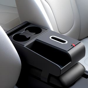 TEMU 다용도 차량용 팔걸이 박스 (티슈 홀더, 컵 홀더, 안경, 휴대폰, 열쇠 보관 공간 포함), 차량 중앙 콘솔 및 바닥 공간 향상 설계