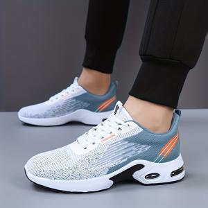 TEMU 남성용 운동 런닝화, 캐주얼 워킹화 (러닝 및 테니스용), 스타일리시한 피트니스 스니커즈, 통기성 좋고 가벼운 편안한 남성용 신발, 데일리 출퇴근 및 러닝 활동에 적합