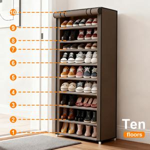 TEMU 가벼운 디자인과 부직포 커버가 특징인 커피색 신발 정리대는 간편한 설치가 가능합니다. 현관, 침실 및 거실에 이상적이며, 좁은 공간에도 적합한 컴팩트한 사이즈와 넉넉한 수납 공간을 제공합니다.